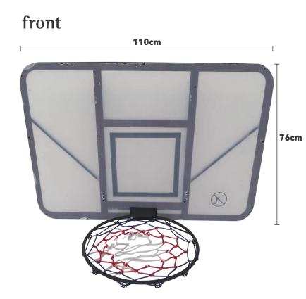 Papan Bola Basket Kustom OEM Untuk Stand Bola Basket Terpasang di Dinding Olahragawan Tersedia